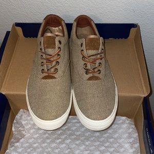 POLO- Tan & brown low top Ralph Lauren shoes